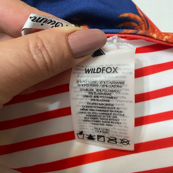 NWT Wildfox Crabby Stripe Reversible Bikini Bottom - Picture 11 of 13